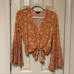 American Eagle Bell Sleeve Top